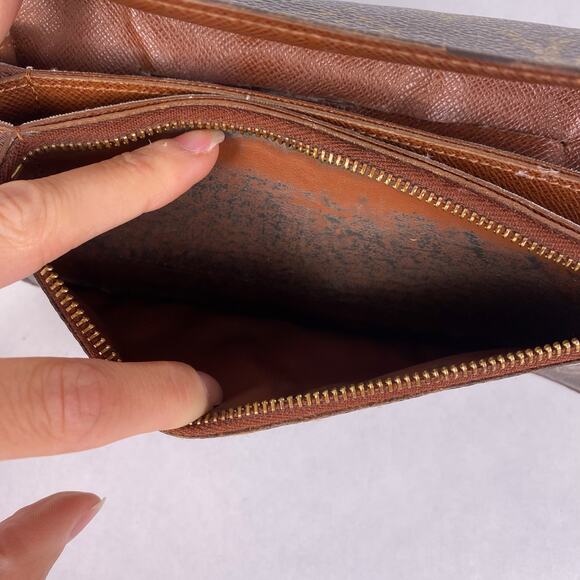 LOUIS VUITTON Portefeuille Accordion Long Wallet Monogram Brown - Picture 8 of 11
